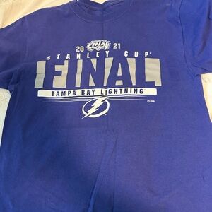 NHL brand Tampa Bay Lightning shirt. 2021 Stanley Cup Final. Men’s size small.